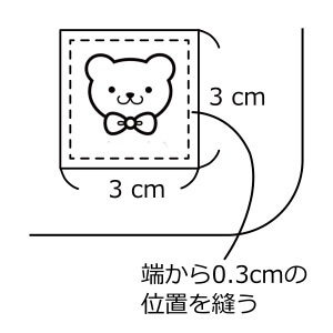 タグを縫い付ける